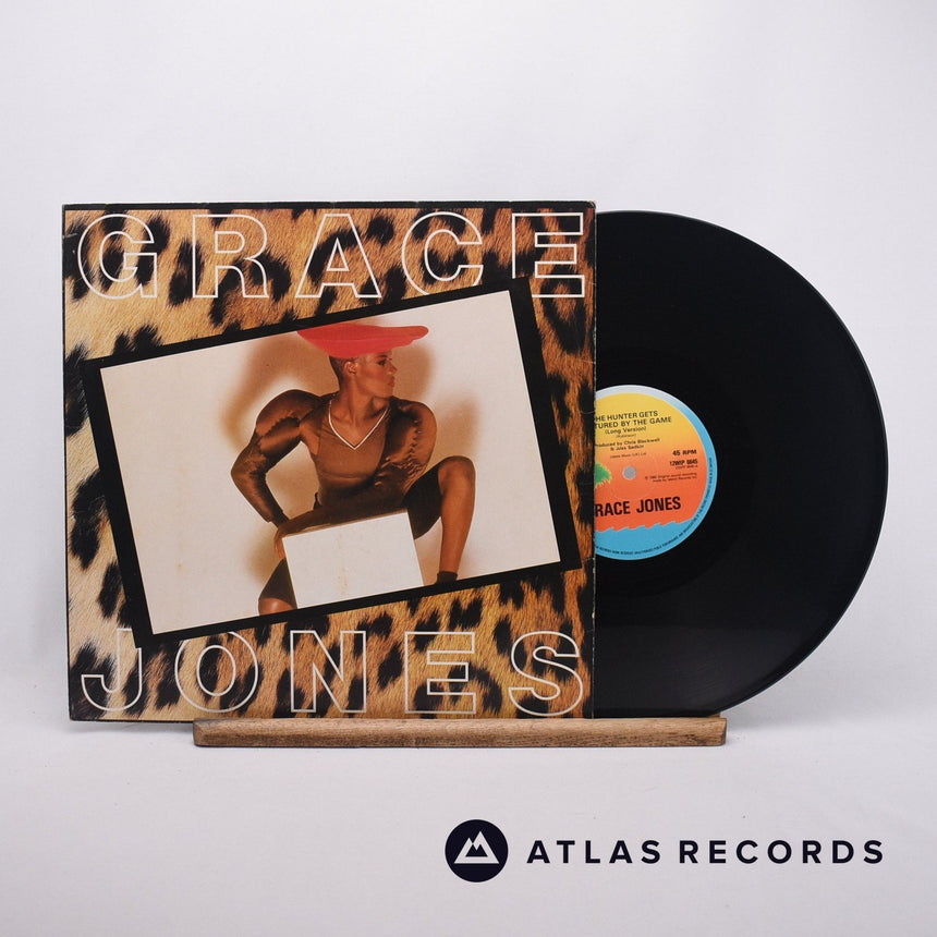 Grace Jones The Hunter Gets Captured By The Game 12" Vinyl Record - Front Cover & Record