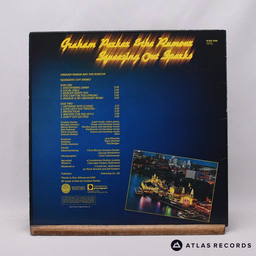 Graham Parker And The Rumour - Squeezing Out Sparks - LP Vinyl Record - VG+/EX