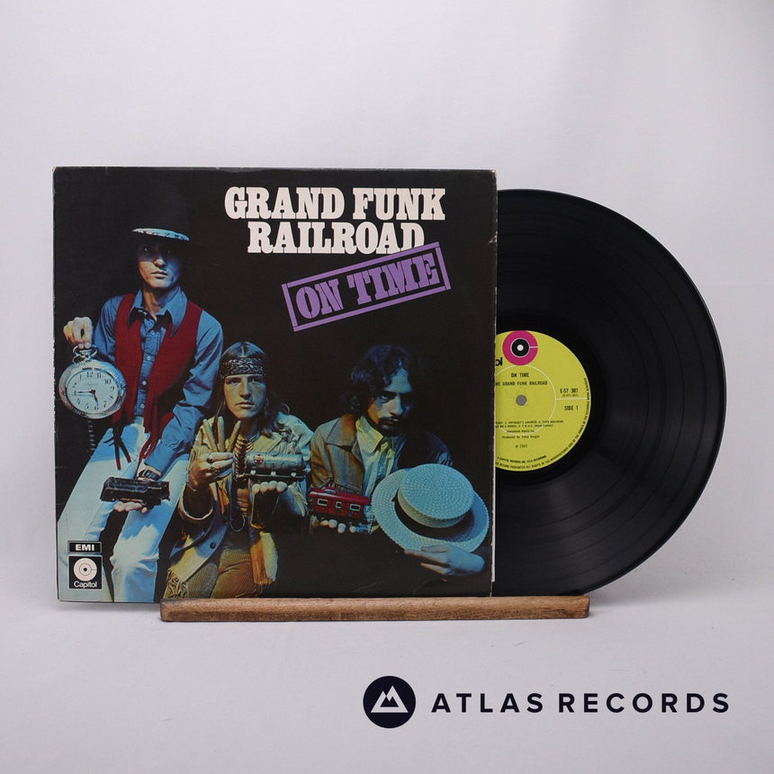 Grand Funk Railroad On Time LP Vinyl Record - Front Cover & Record