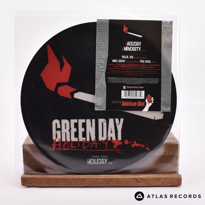 Green Day Holiday 7" Vinyl Record - Front Cover & Record