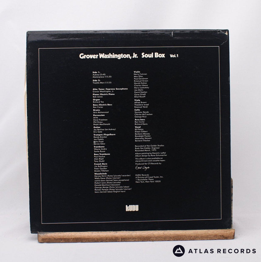 Grover Washington, Jr. - Soul Box Vol. 1 - Insert LP Vinyl Record - VG+/EX