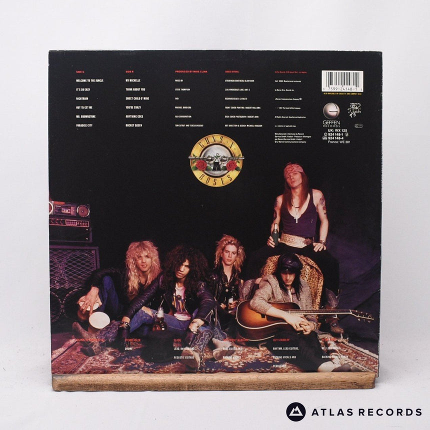 Guns N' Roses - Appetite For Destruction - 1-A 1-B LP Vinyl Record - EX/VG+