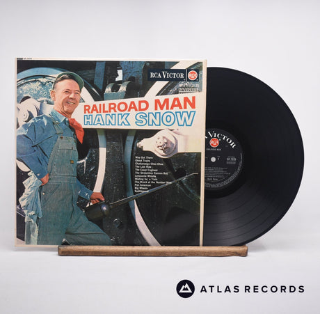 Hank Snow Railroad Man LP Vinyl Record - Front Cover & Record