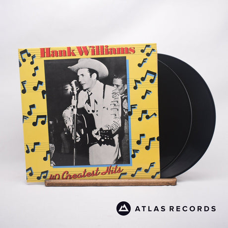 Hank Williams Hank Williams - 40 Greatest Hits Double LP Vinyl Record - Front Cover & Record