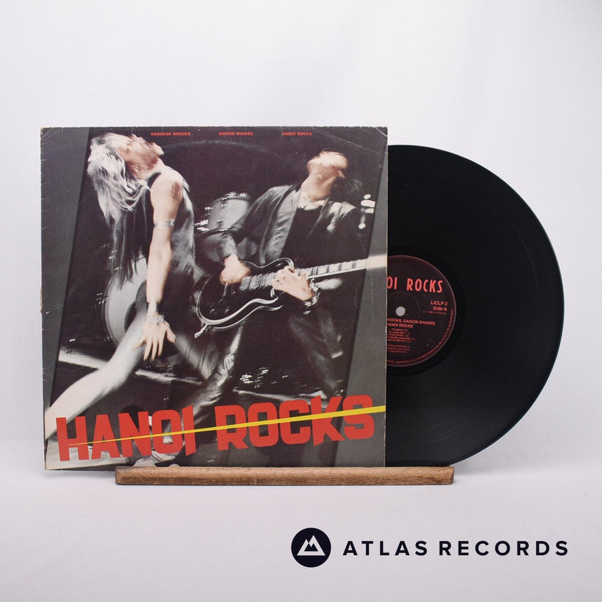 Hanoi Rocks Bangkok Shocks, Saigon Shakes, Hanoi Rocks LP Vinyl Record - Front Cover & Record
