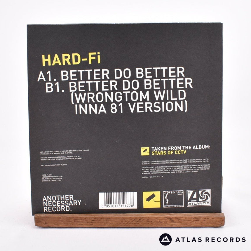 Hard-Fi - Better Do Better - Yellow 7" Vinyl Record - NM/NM