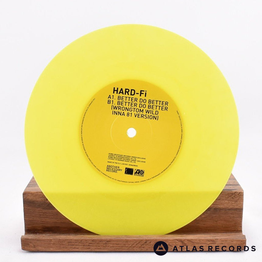 Hard-Fi - Better Do Better - Yellow 7" Vinyl Record - NM/NM