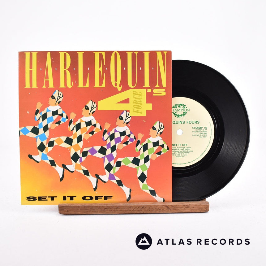 Harlequin Four's Set It Off 7" Vinyl Record - Front Cover & Record