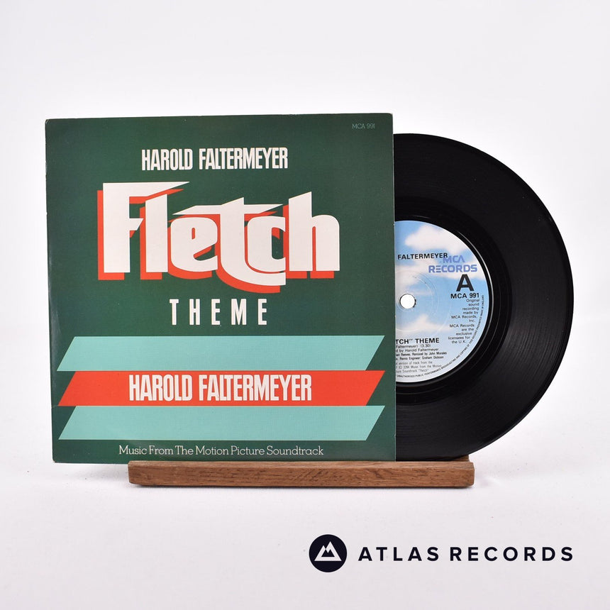 Harold Faltermeyer Fletch Theme 7" Vinyl Record - Front Cover & Record