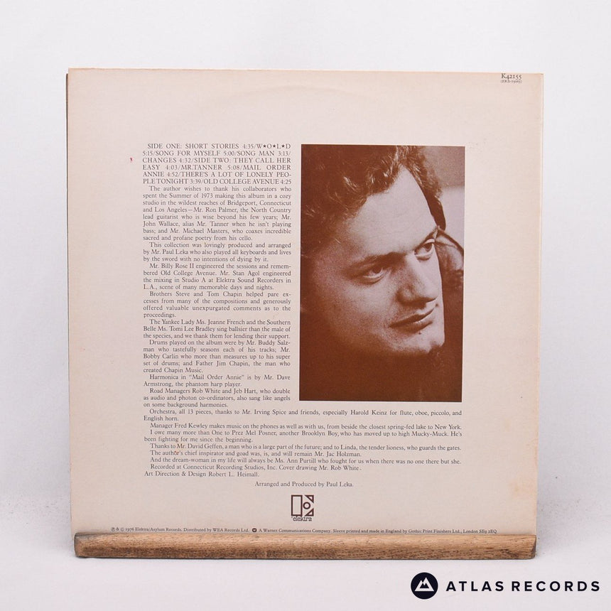 Harry Chapin - Short Stories - Reissue Gatefold LP Vinyl Record - EX/EX