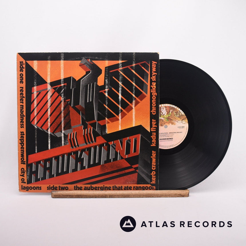 Hawkwind Astounding Sounds, Amazing Music LP Vinyl Record - Front Cover & Record