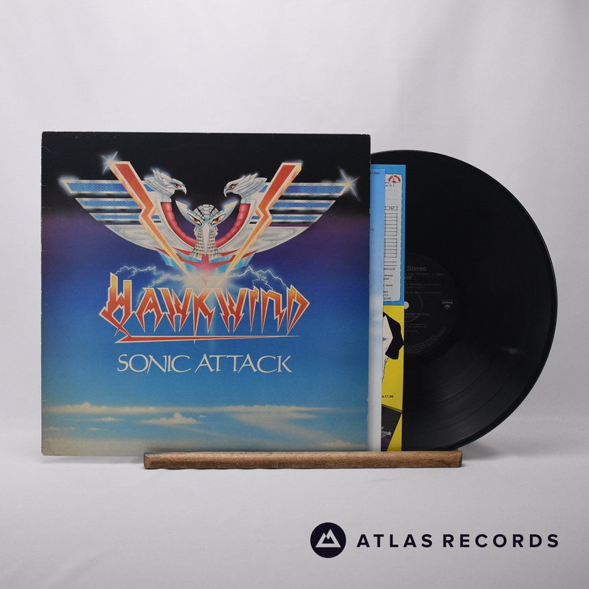 Hawkwind Sonic Attack LP Vinyl Record - Front Cover & Record