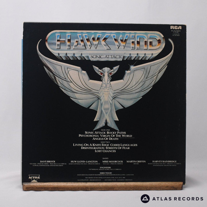 Hawkwind - Sonic Attack - Arun Insert Lyric Sheet LP Vinyl Record - VG+/EX