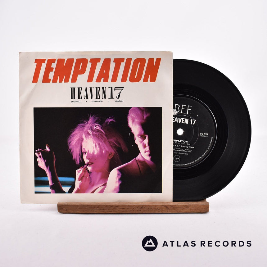 Heaven 17 Temptation 7" Vinyl Record - Front Cover & Record