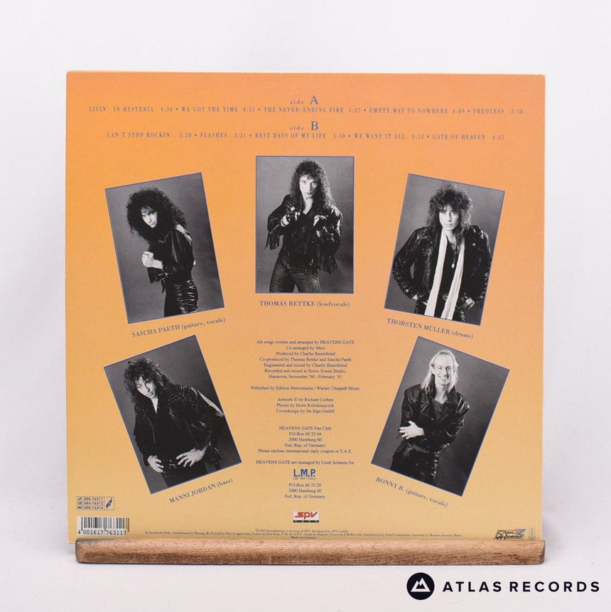Heavens Gate - Livin' In Hysteria - A-1 B-1 LP Vinyl Record - EX/EX