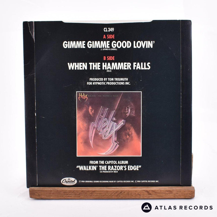 Helix - Gimme Gimme Good Lovin' - 7" Vinyl Record - VG+/EX