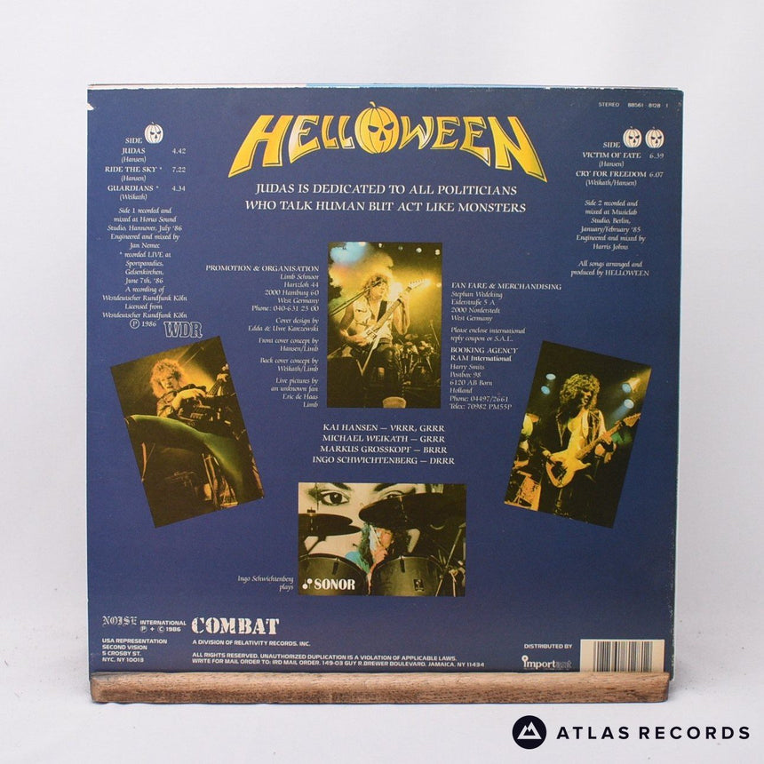 Helloween - Judas - A B 12" Vinyl Record - VG+/EX