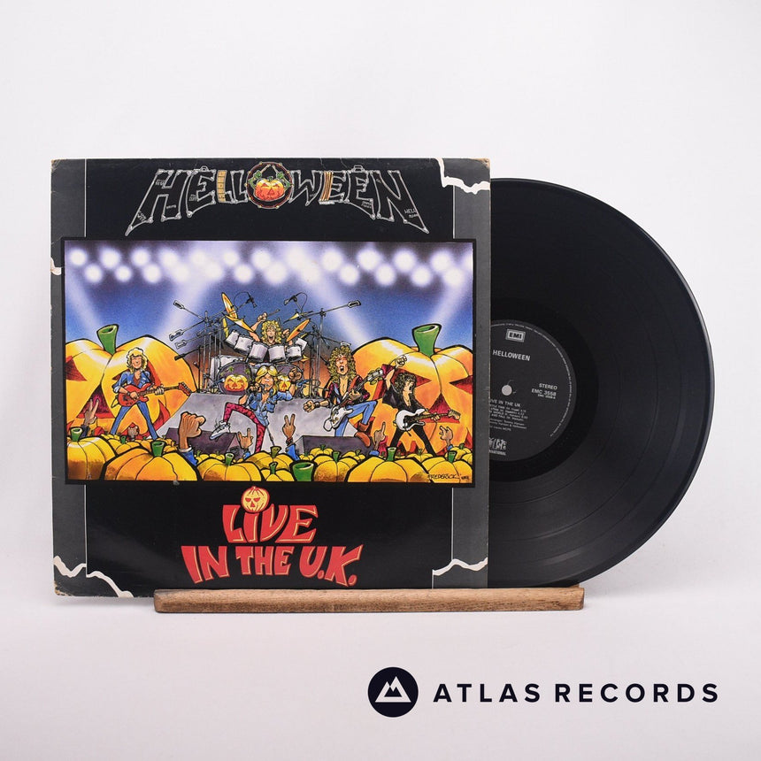 Helloween Live In The UK LP Vinyl Record - Front Cover & Record