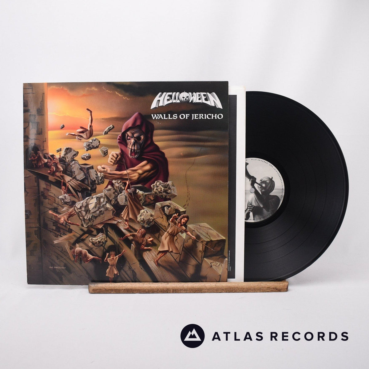 Helloween Walls Of Jericho LP Vinyl Record EX/EX – Atlas Records