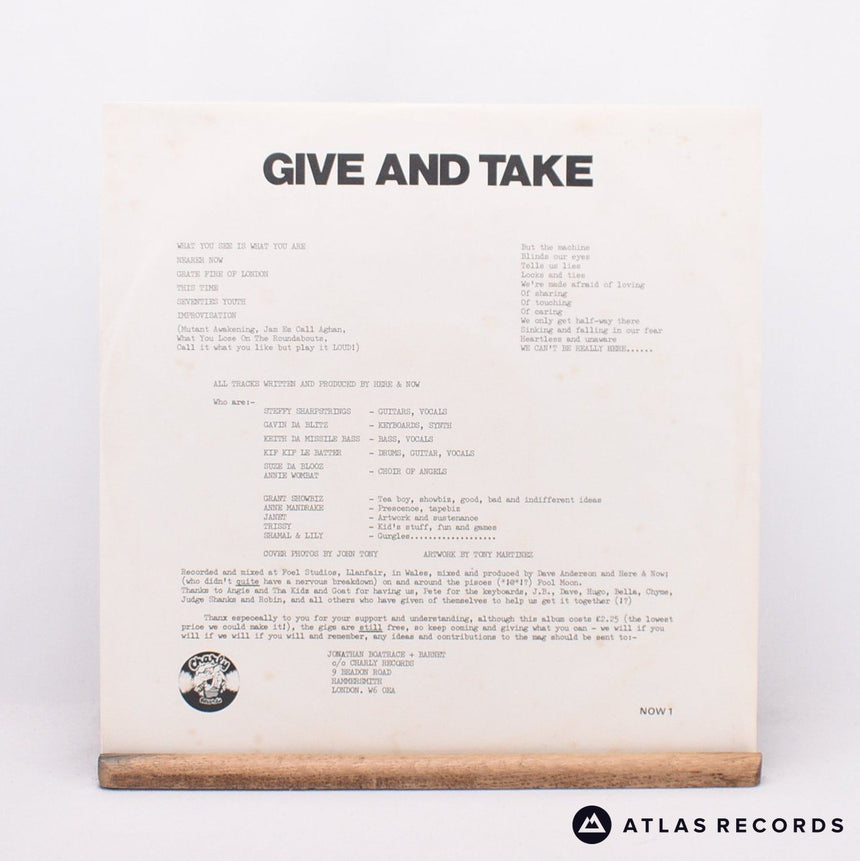 Here & Now - Give And Take - A1 B1 LP Vinyl Record - EX/EX