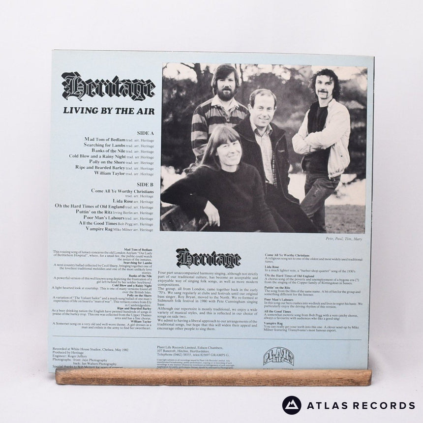 Heritage - Living By The Air - LP Vinyl Record - VG+/VG+