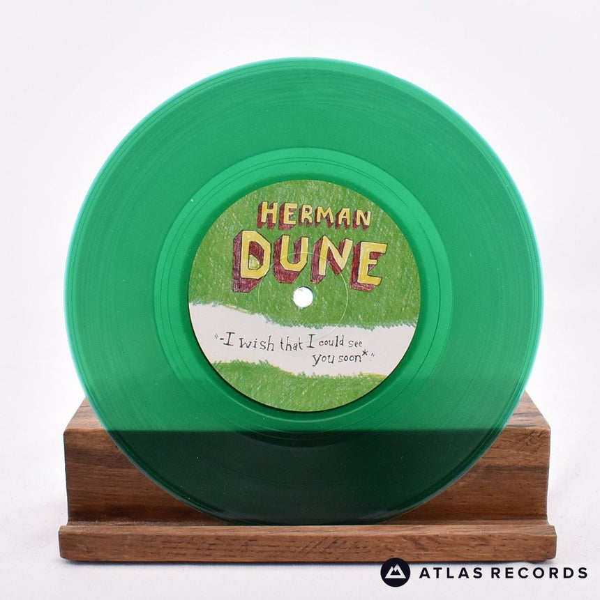 Herman Düne - I Wish That I Could See You Soon - Green 7" Vinyl Record - NM/NM