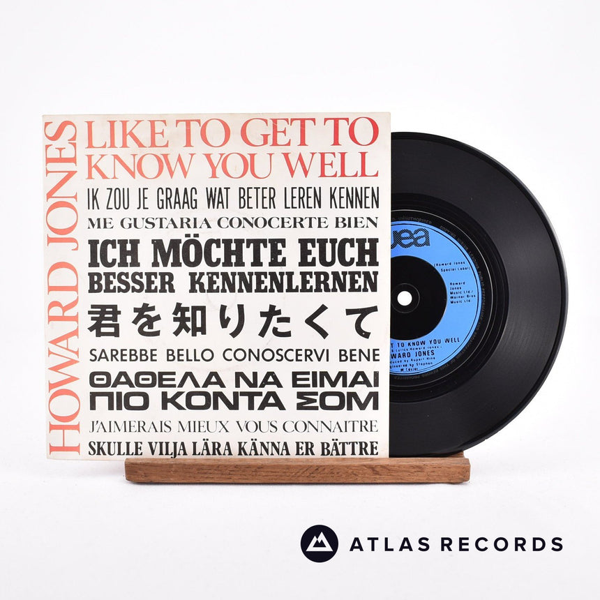 Howard Jones Like To Get To Know You Well 7" Vinyl Record - Front Cover & Record