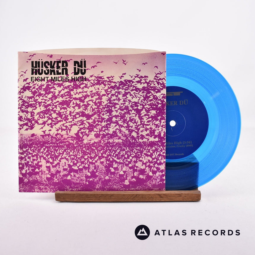 Hüsker Dü Eight Miles High 7" Vinyl Record - Front Cover & Record