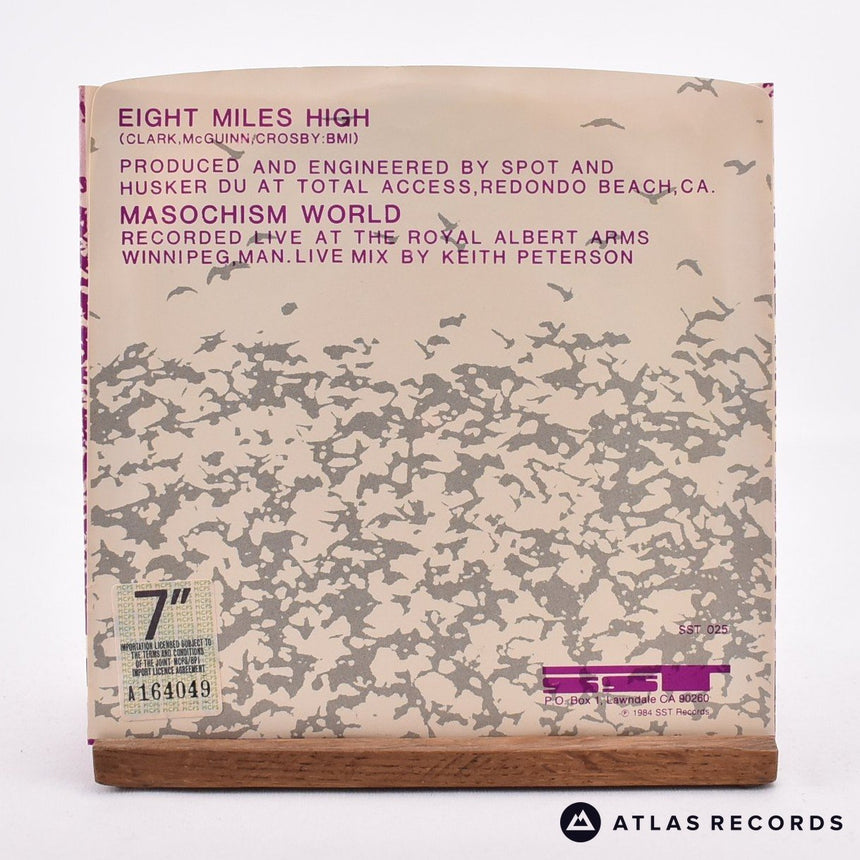 Hüsker Dü - Eight Miles High - Blue Translucent Repress 7" Vinyl Record - NM/NM