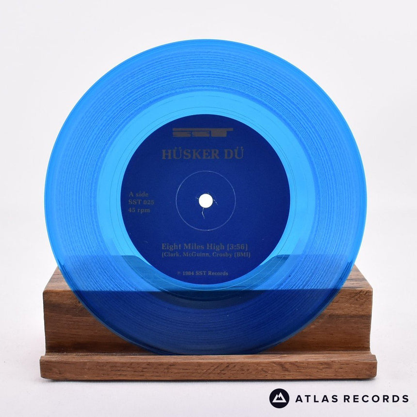 Hüsker Dü - Eight Miles High - Blue Translucent Repress 7" Vinyl Record - NM/NM