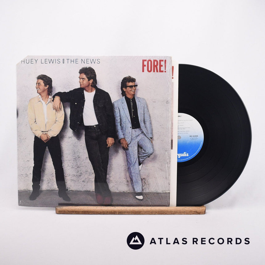 Huey Lewis & The News Fore! LP Vinyl Record - Front Cover & Record