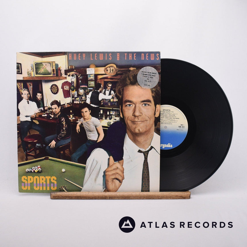 Huey Lewis & The News Sports LP Vinyl Record - Front Cover & Record
