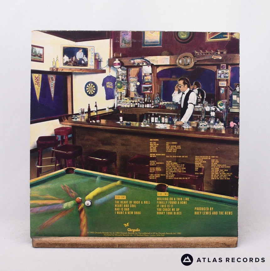 Huey Lewis & The News - Sports - LP Vinyl Record - VG+/EX