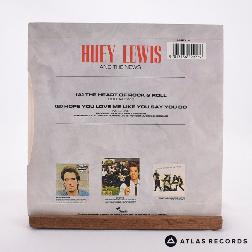 Huey Lewis & The News - The Heart Of Rock & Roll - 7" Vinyl Record - EX/VG+