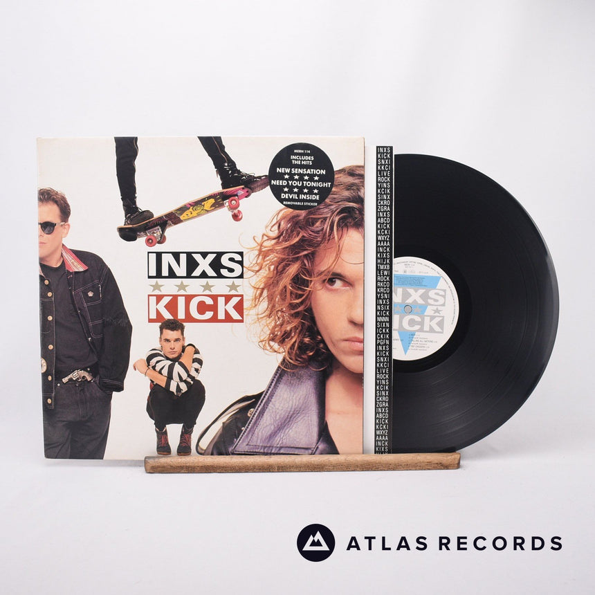 INXS Kick LP Vinyl Record - Front Cover & Record