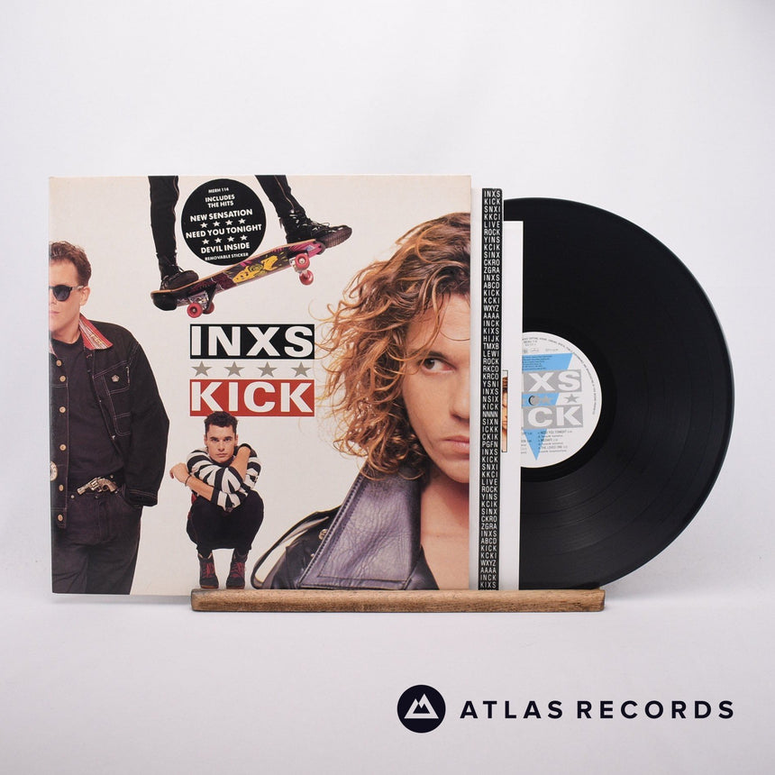 INXS Kick LP Vinyl Record - Front Cover & Record