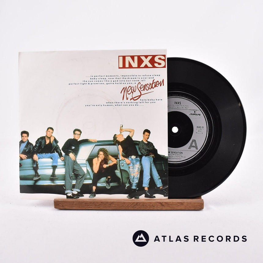 INXS New Sensation 7" Vinyl Record - Front Cover & Record