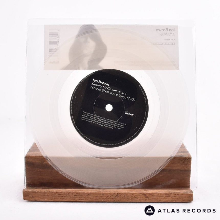 Ian Brown - All Ablaze - Clear 7" Vinyl Record - NM/NM