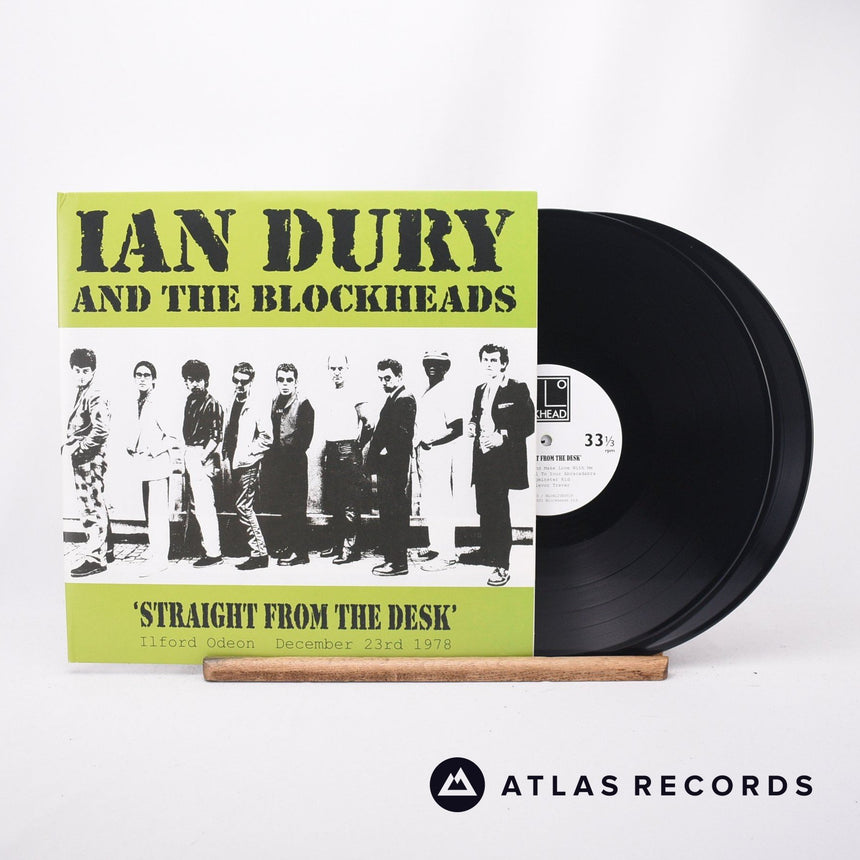 Ian Dury And The Blockheads Straight From The Desk 2 x LP Vinyl Record - Front Cover & Record