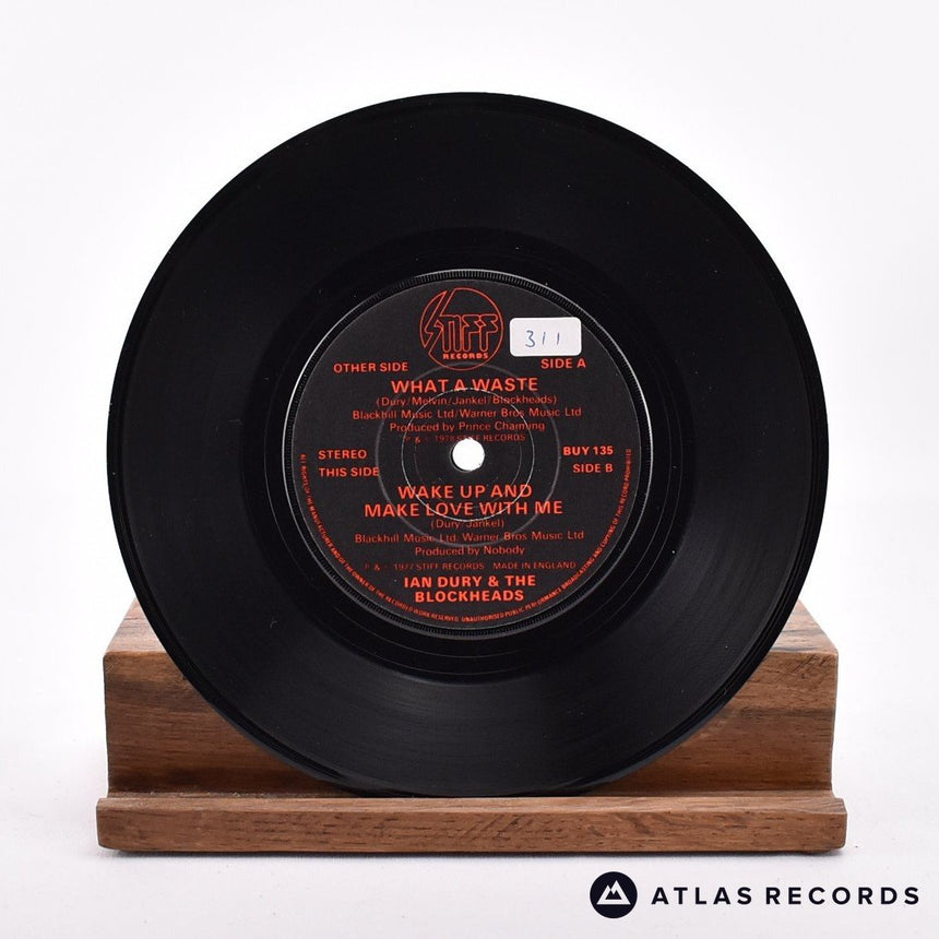 Ian Dury And The Blockheads - What A Waste - Reissue 7" Vinyl Record - VG+/VG+