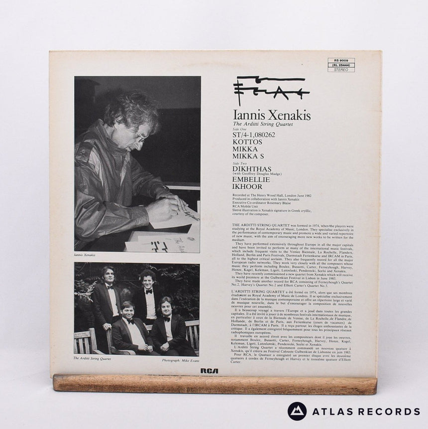 Iannis Xenakis - ST/4 - Dikhthas - Ikhoor - Embellie - Kottos - Mikka - LP Vinyl
