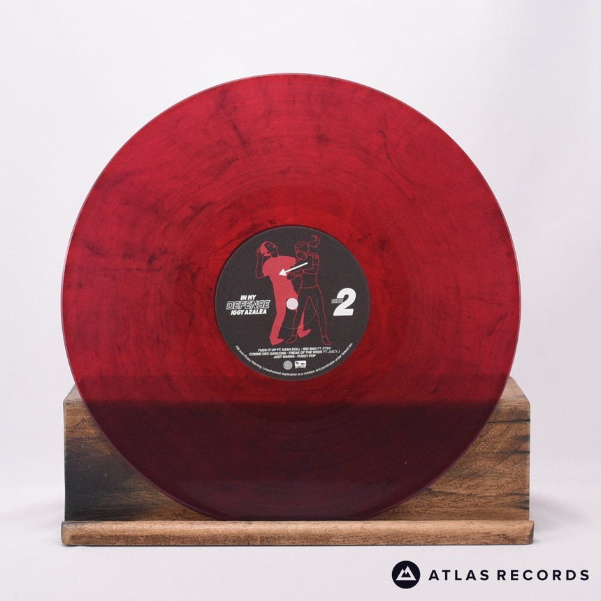 Iggy Azalea - In My Defense - Red Smoke Poster A B LP Vinyl Record - EX/EX
