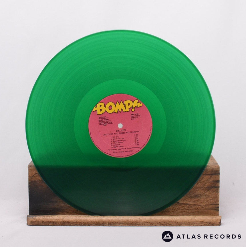 Iggy Pop - Kill City - Green Limited Edition Us LP Vinyl Record - VG+/VG+