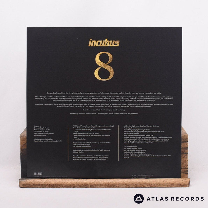 Incubus - 8 - Lyric Sheet LP Vinyl Record - EX/NM