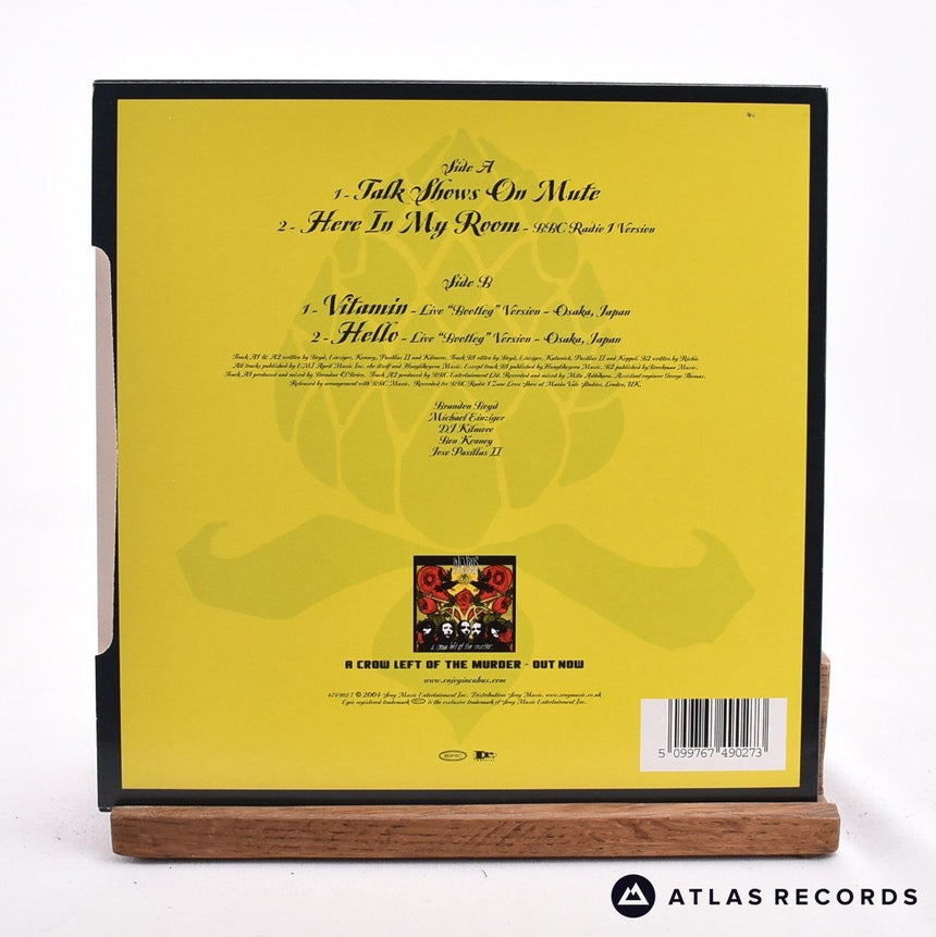 Incubus - Talk Shows On Mute - Yellow Misprint 7" Vinyl Record - NM/NM