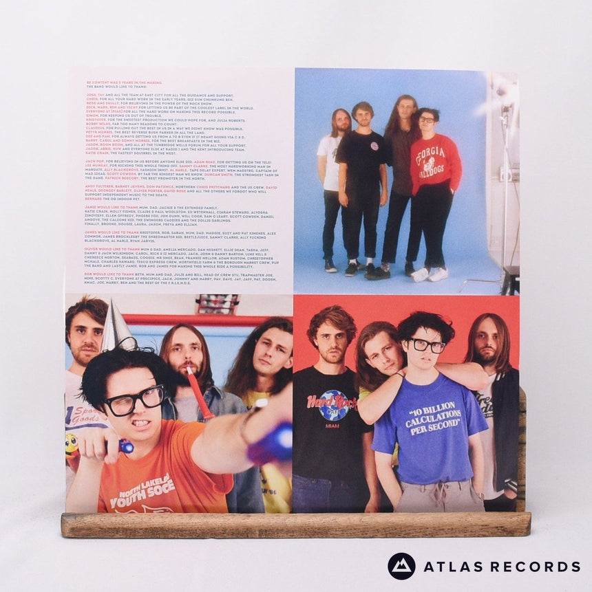 Indoor Pets - Be Content - White Insert Limited Edition LP Vinyl Record - VG+/EX