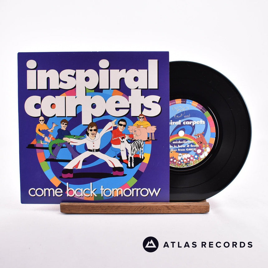 Inspiral Carpets Come Back Tomorrow 7" Vinyl Record - Front Cover & Record