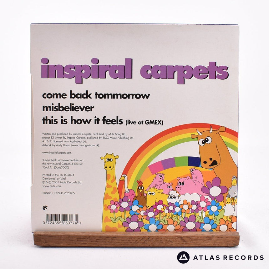 Inspiral Carpets - Come Back Tomorrow - 7" Vinyl Record - NM/NM