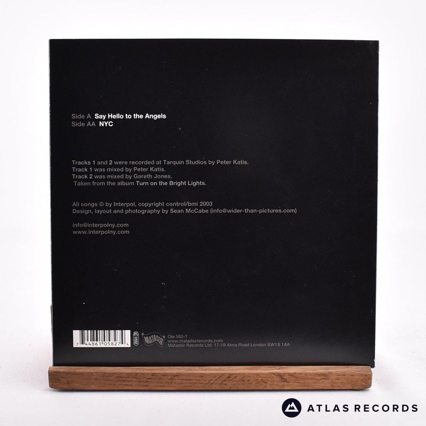 Interpol - Say Hello To The Angels | NYC - Damont 7" Vinyl Record - NM/NM