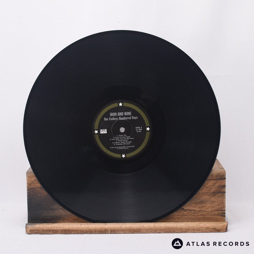 Iron And Wine - Our Endless Numbered Days - Lyric Sheet LP Vinyl Record - NM/EX